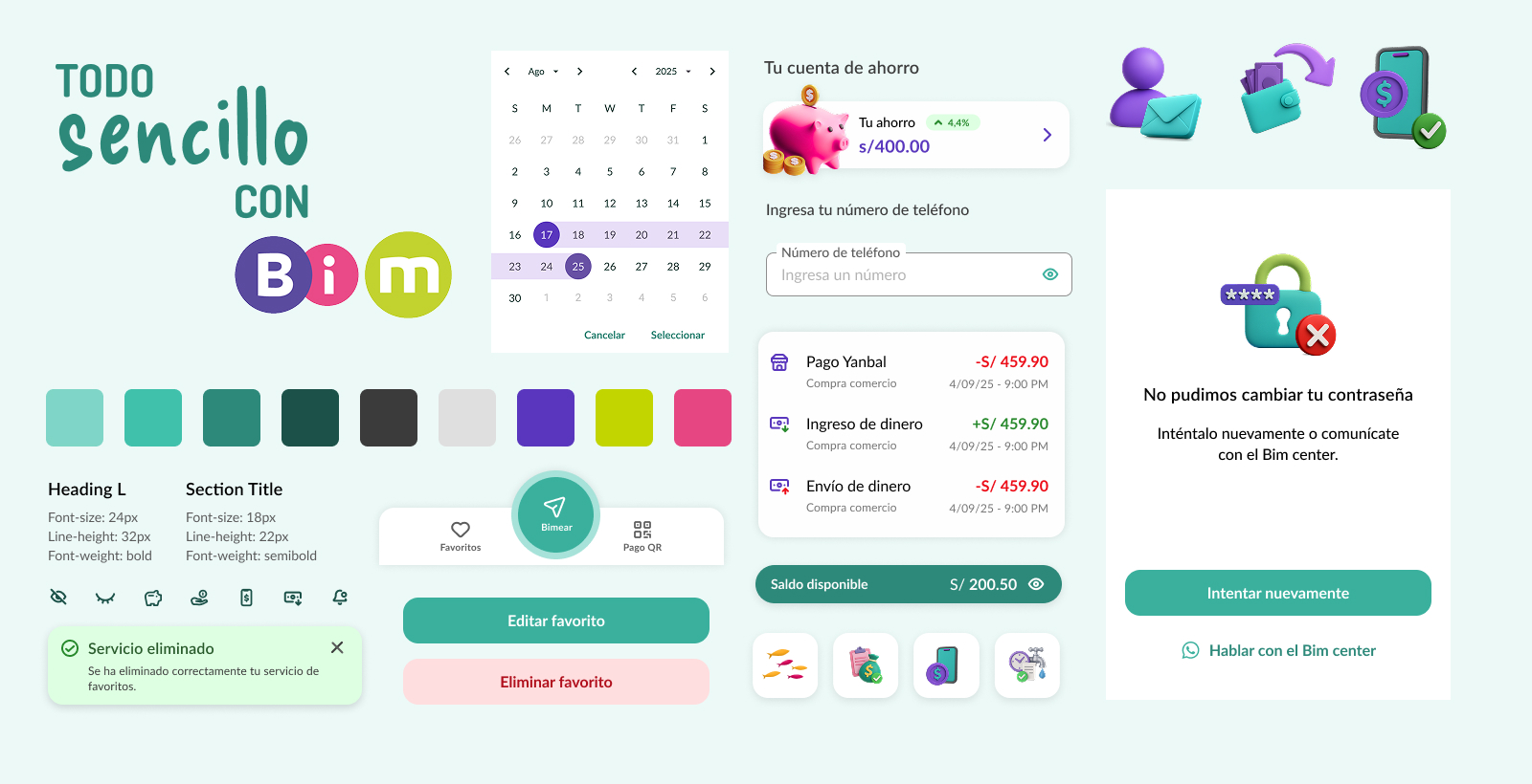 Sistema de diseño de la app BIM